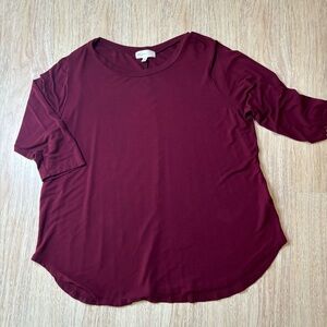 Perfect Peach 3/4 Sleeve Tunic